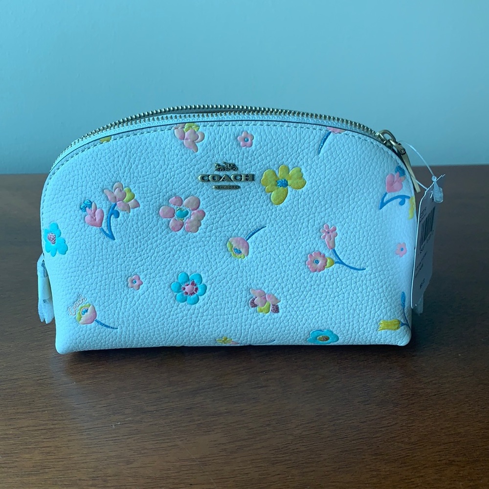 Coach Floral Print Cosmetic Case